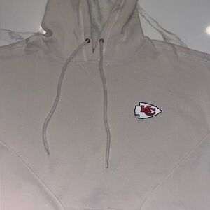 Men’s off white Kansas City chiefs XL nwts hoodie